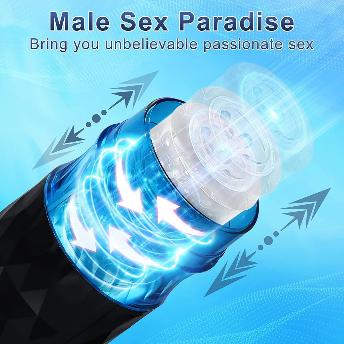 Auto-Stroking Masturbator – Thrusting/Rotating Male Toy with 8 Modes - image 4