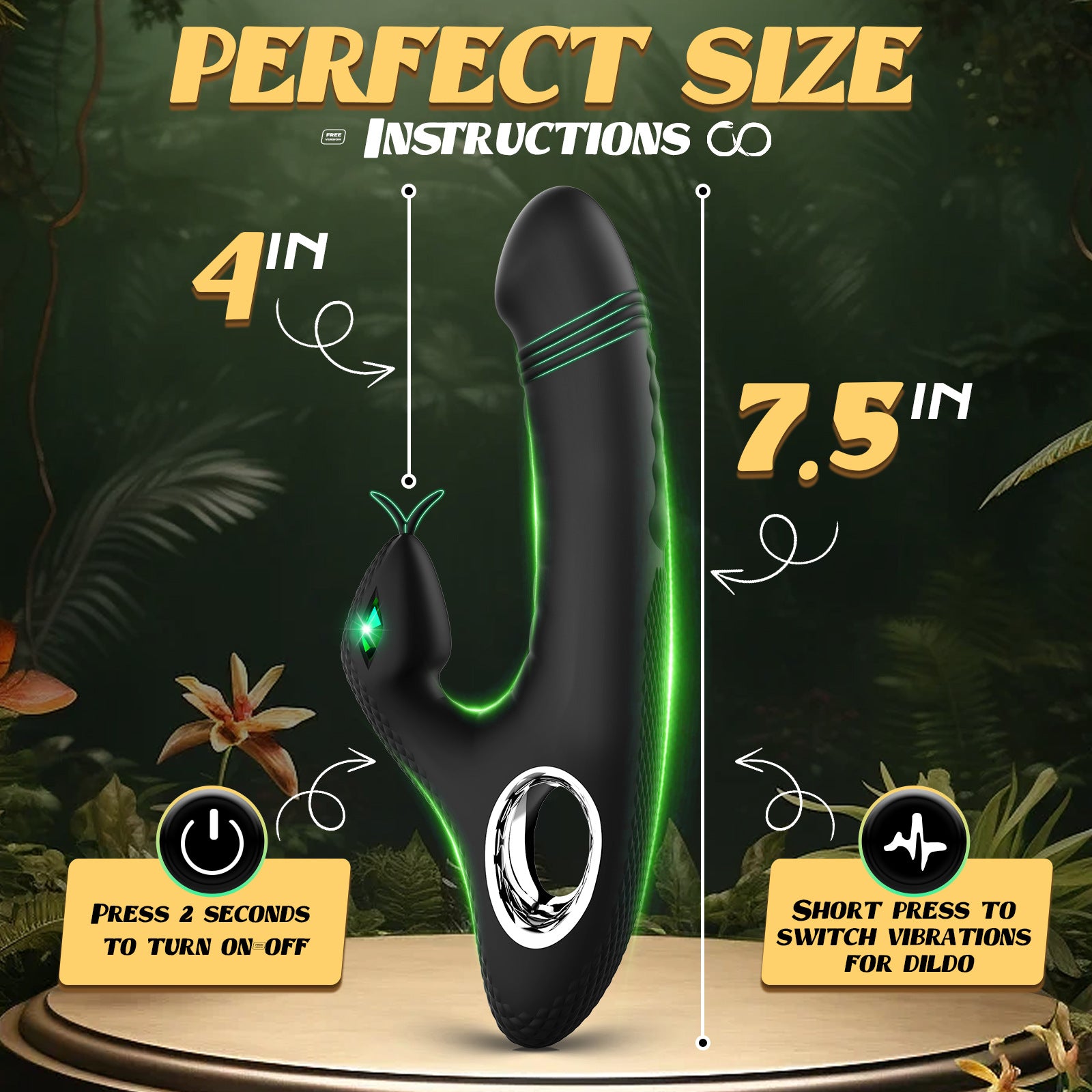 Snake-lnspired G-Spot Dildo Vibrator - image 6