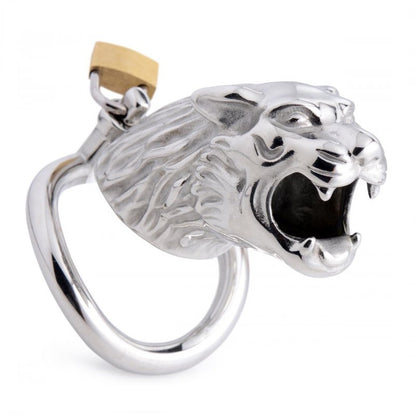 Tiger Head Chastity Cage - 50mm ring - image 0