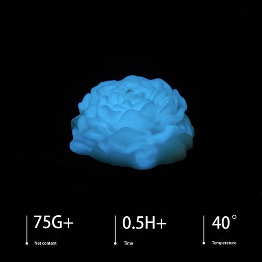 Glow in the Dark Sensual Candles - White with blue glow - image 1