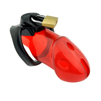 Caught Red Handed Locking Cock & Ball Chastity Set - MEGA Deal - Red - image 2