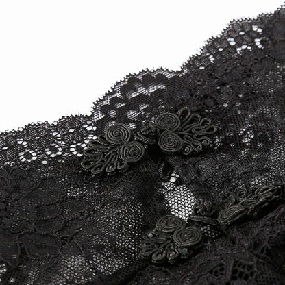 Lace Full Face Masquerade Mask Mesh Headwear - image 5