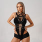 Leather Cutout Bondage Dress - image 2