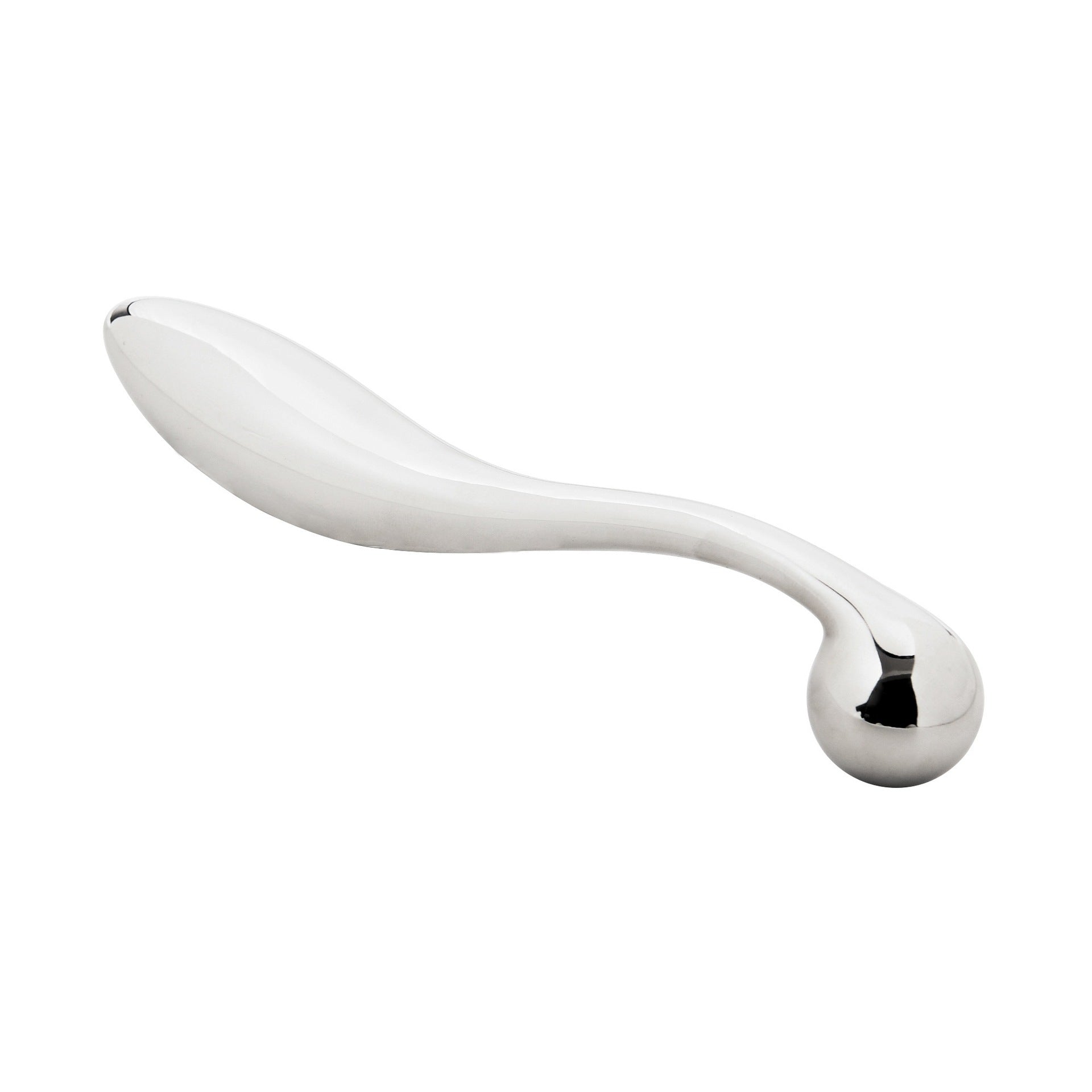 Mirror-Polished Stainless Steel Pull-Ring Anal Dilator Plug - image 0