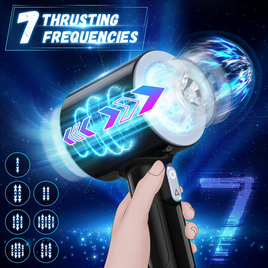 Automatic Thrusting Male Blowjob Open-ended Massager - image 0