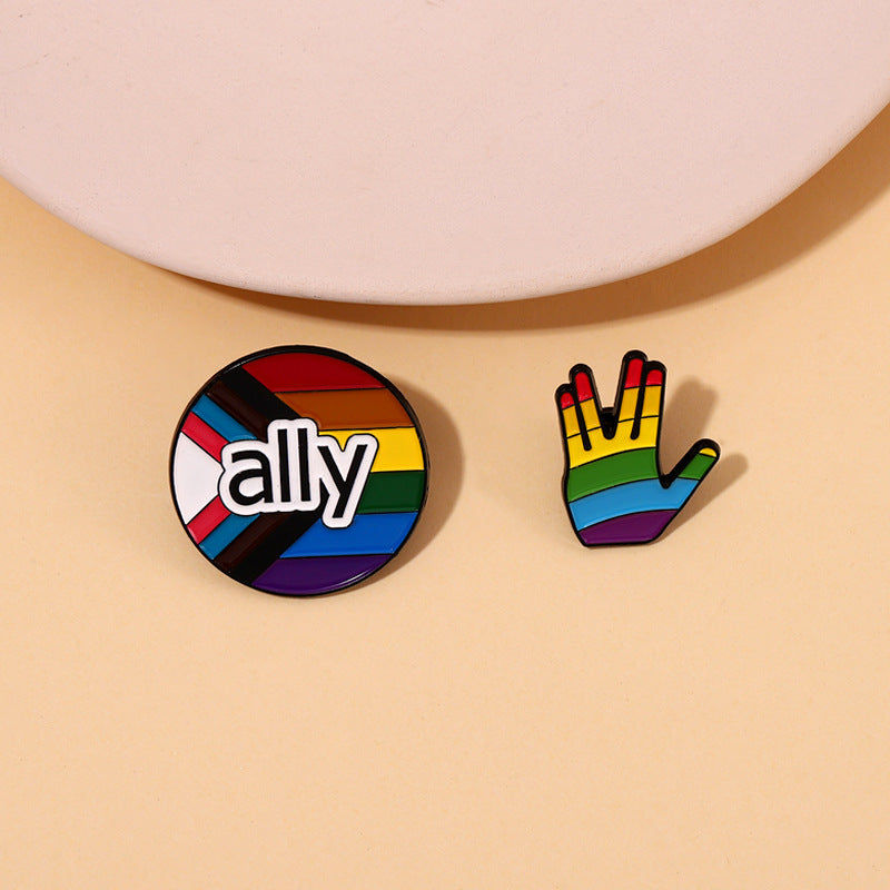 Rainbow Ally Pride Month Buttons - image 3