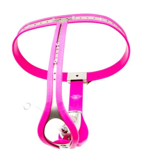 Sissy Lock Steel Chastity Belt - image 0
