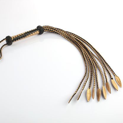 SM Leather Whip Nine-Tailed Flogger - body: 60cm - image 1