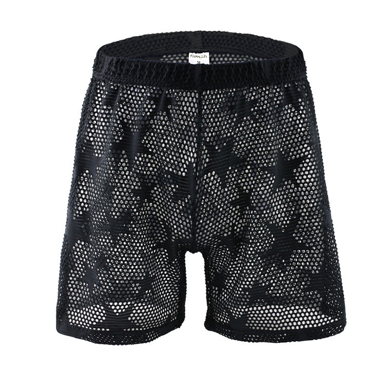 Men's Sexy Mesh See Through Shorts - image 3