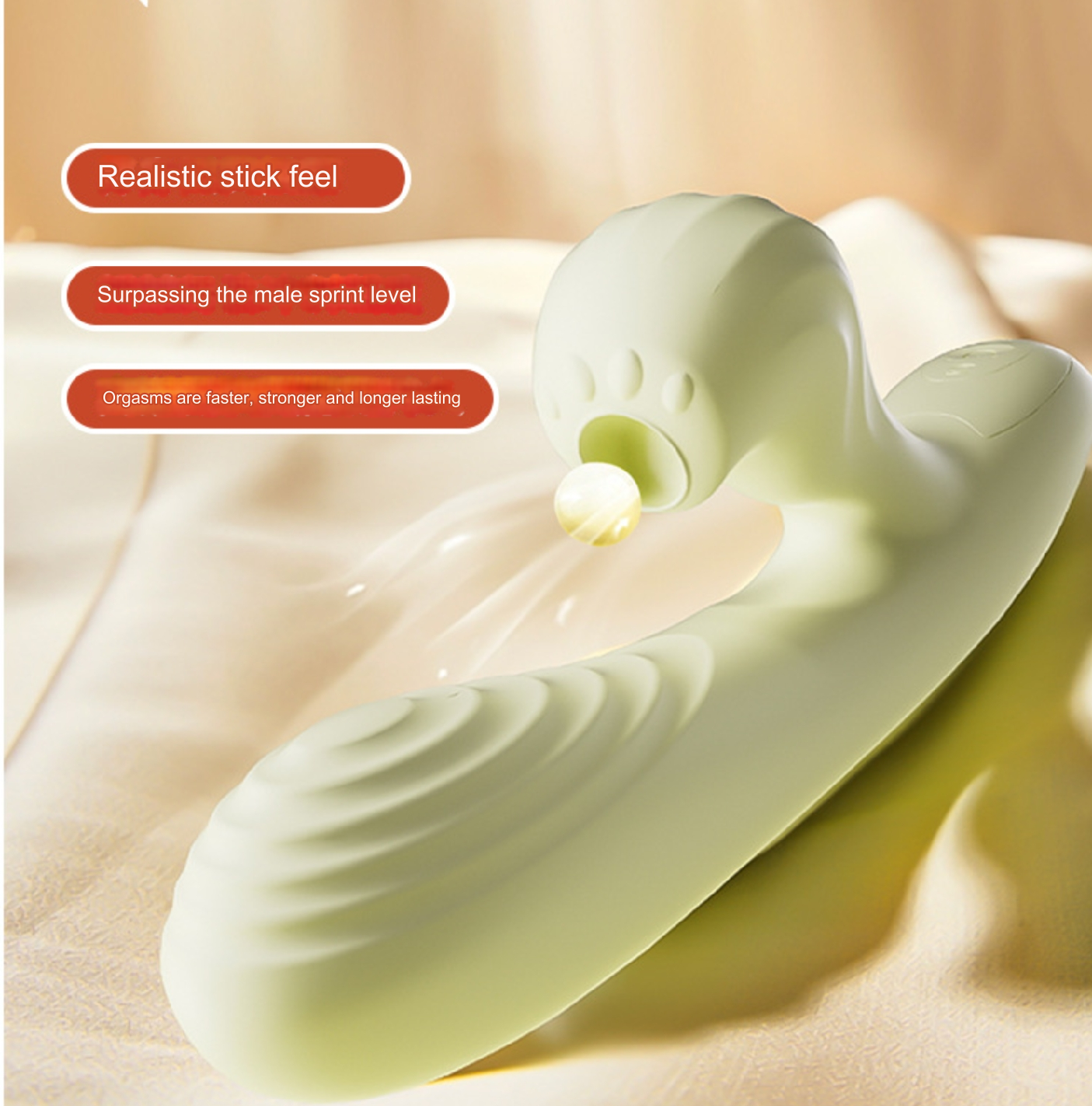 Retractable Vibrating Suction Heating Massager For Women's Masturbation - image 5