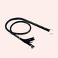 Obey's BDSM Flogger Whisper - Black - 4.59 feet - image 0