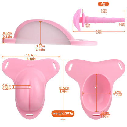 Silicone Feminine Panty with Removable Pussy Catheter - image 11