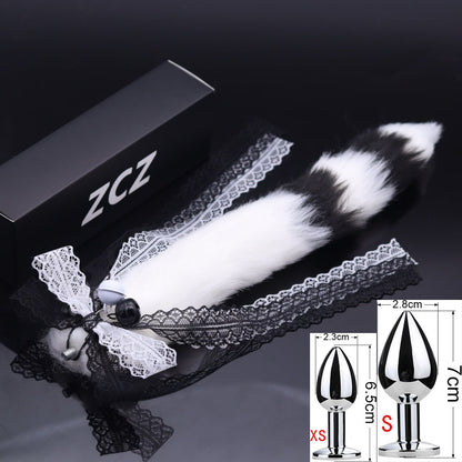 15.7'' Playful Tail Butt Plug With Ribbon Accent - D - image 5