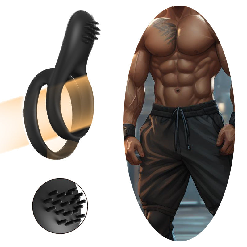 Dual Silicone Delay Ring – Stretchy Cock & Ball Ring for Enhanced Stamina and Control - image 3