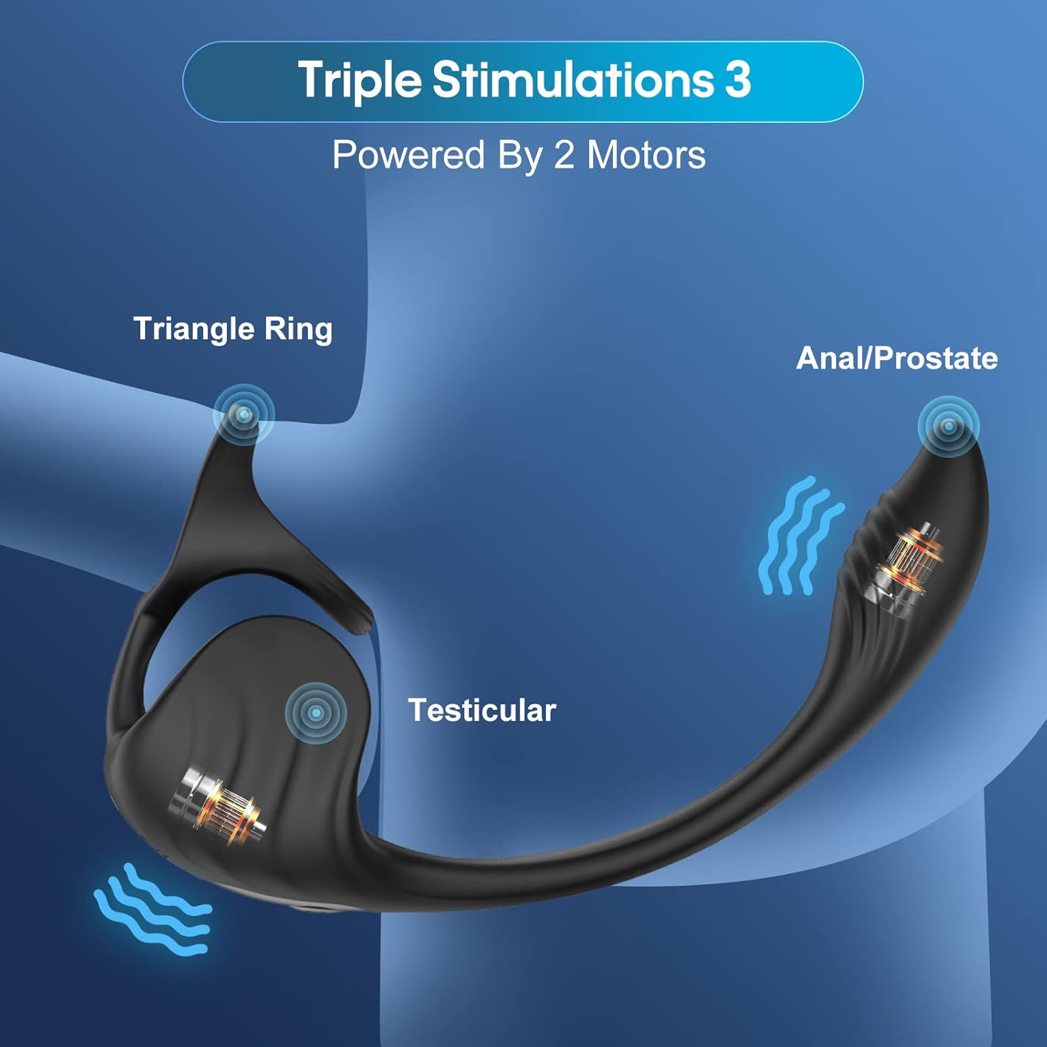 App Control Cock Ring Prostate Massager - image 3