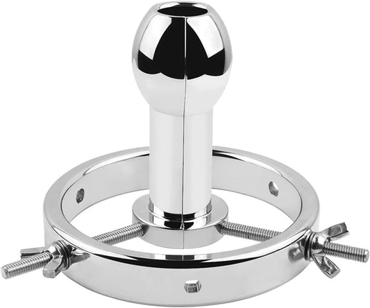 Long Metal Anal Plug - Silver - image 0