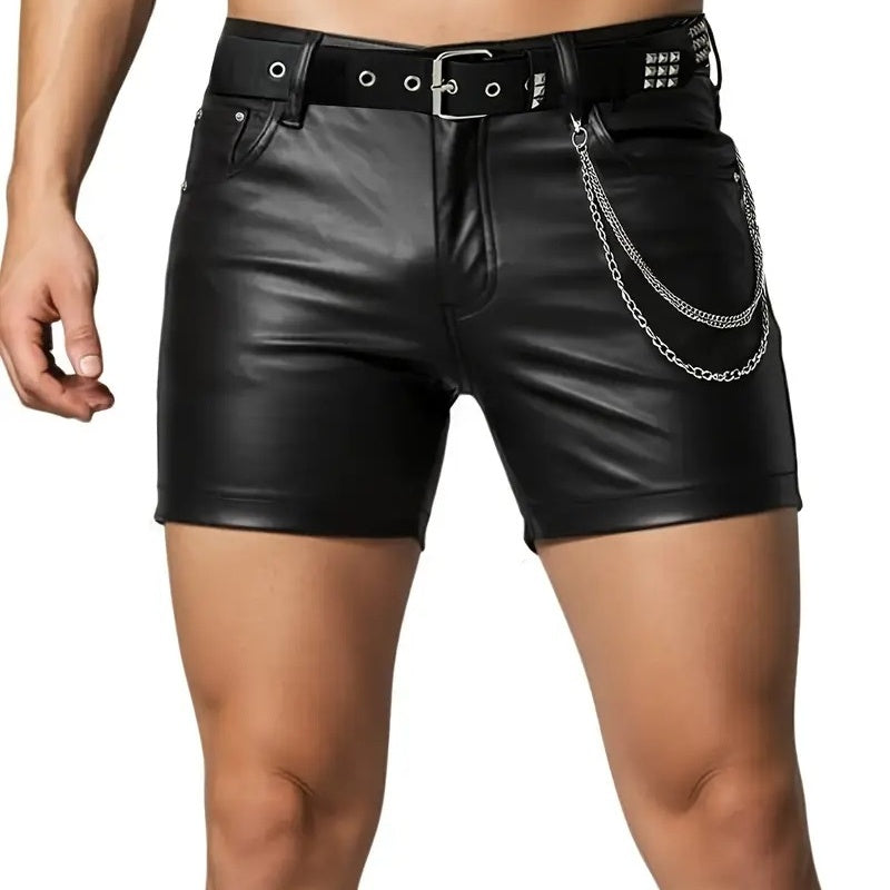Men's Leather-look Shorts - image 3