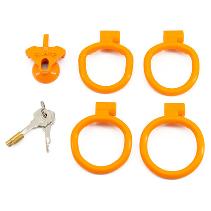 Lightweight Negative  Chastity Cage - Orange - image 9
