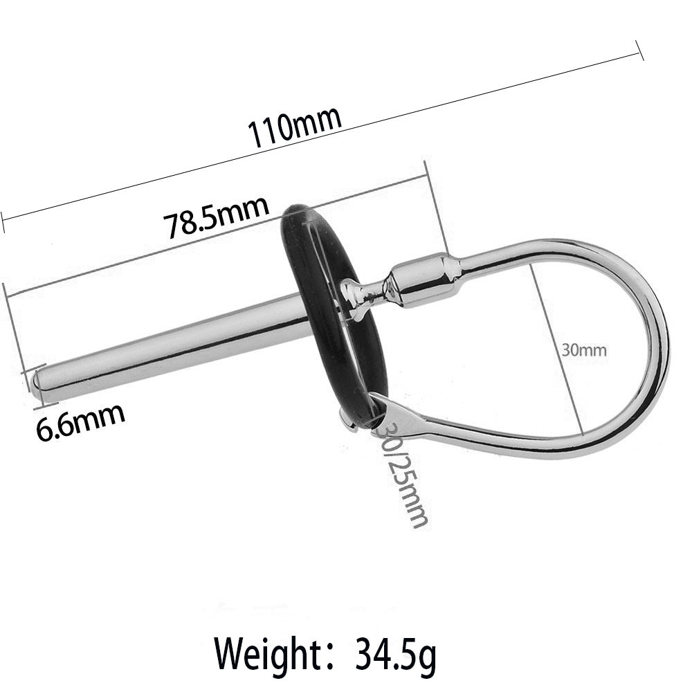 7 Styles Stainless Steel Urethral Sounding with Silicone Cock Ring - G - image 6
