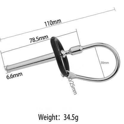 7 Styles Stainless Steel Urethral Sounding with Silicone Cock Ring - G - image 6