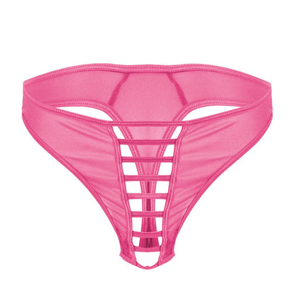 Men's Sexy Spaghetti String Nylon Thong - Rose - image 13