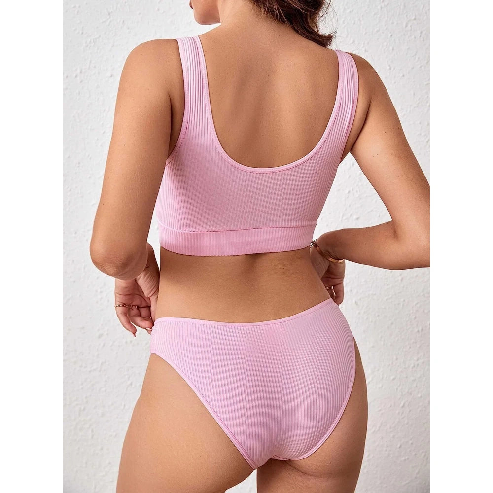 Sheer Lace Lingerie Set for Women – Deep V Teddy with G-String Panties - image 22