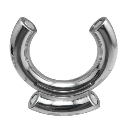 Magnetic Stainless Steel Ball Stretcher Weight Man Enhancer Chastity Ring - image 4