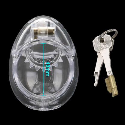 Penis Cage Fully Restraint Male Chastity Cage - 48mm thorn ring - image 9