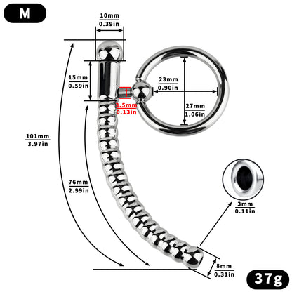 Penis Plug Stick Cock Ring - M - image 2