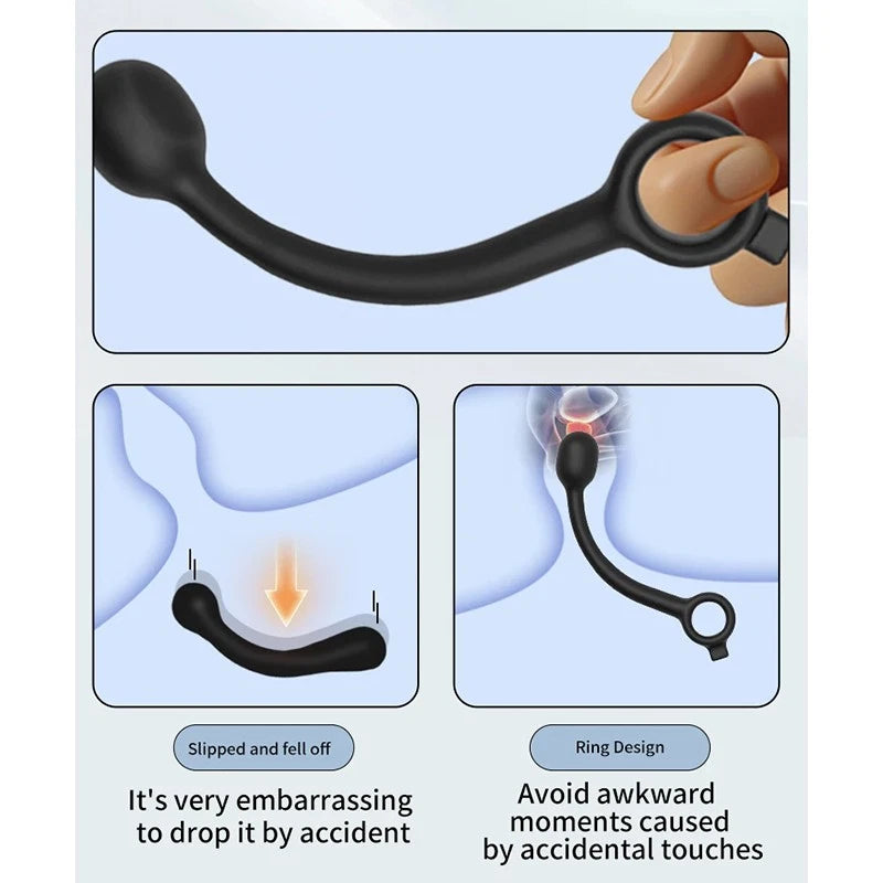 Electric Shock Prostate Massager With Hollow Ring - image 9