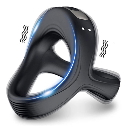 3-in-1 Ergonomic Cock Ring for Maximum Pleasure - Black - image 3