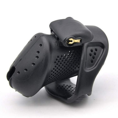 Short Chastity Device Breathable Chastity Cage Cb6000s - Black - image 0