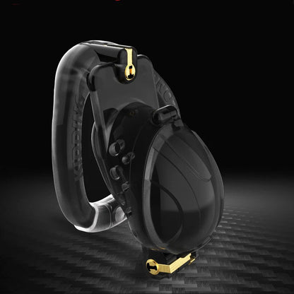 Double Lock Detachable Plastic Chastity Cage - image 6