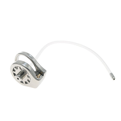 Thickened Stainless Steel Chastity Cage with 11.8-Inch Catheter – 4 Ring Sizes - image 11