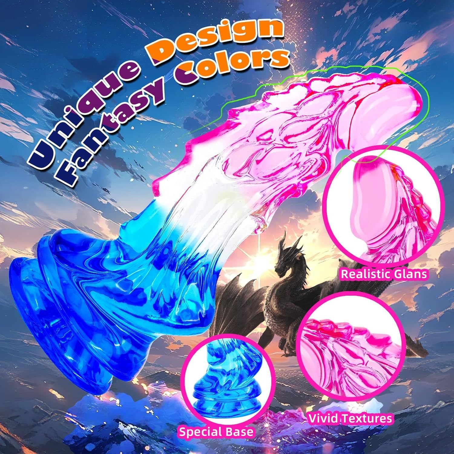 8.7” Dragon Dildo for Deep Stretch & Orgasmic Adventure - image 2