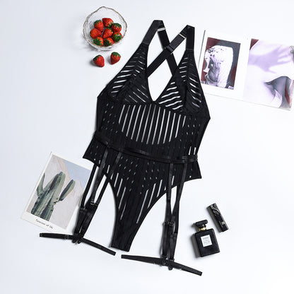 Lost In Venice Bodysuit - Black - XXL - image 7
