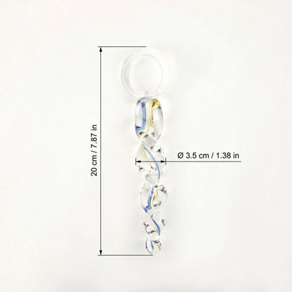 Anal Trainer Crystal Thread Glass Anal Plug - image 5