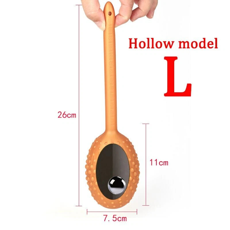 Anal Plug With Rolling Ball - L-Golden - image 0