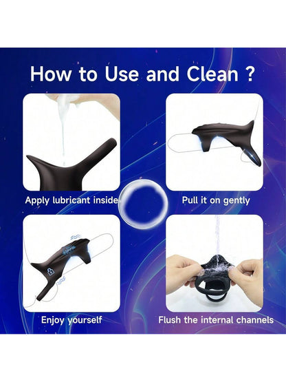Powerful 10 Vibrations Penis Ring Vibrator APP Control - image 1