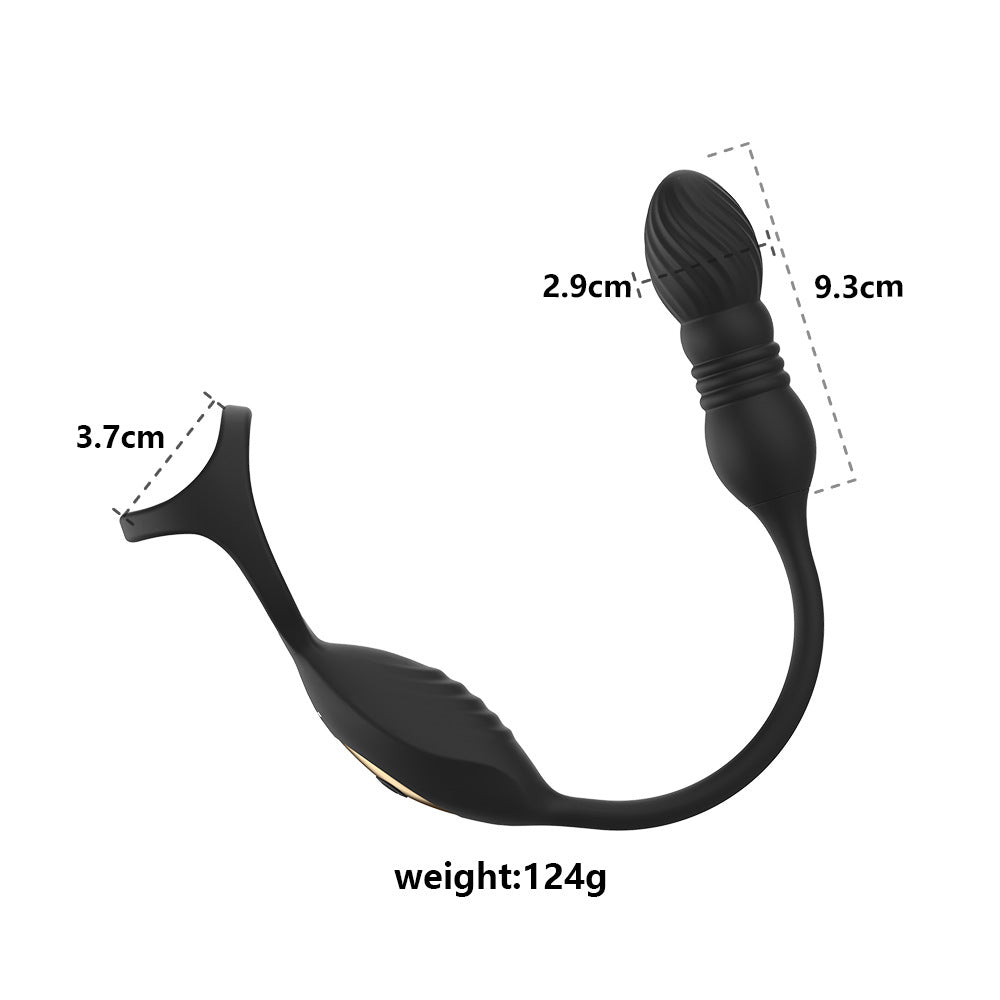 Auto-Sizing Vibrating Prostate Plug - Telescopic Anal Stimulator with 10 Vibration Modes - image 0