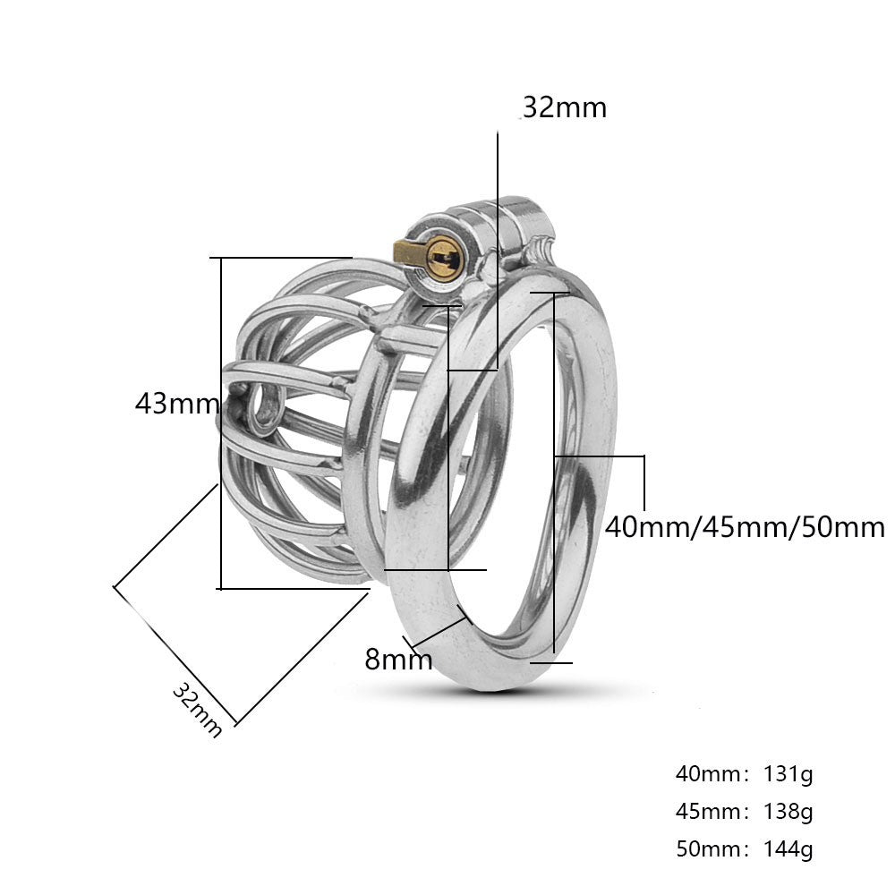 CX014 Metal Chastity Device 1.77 Inches Long - image 3