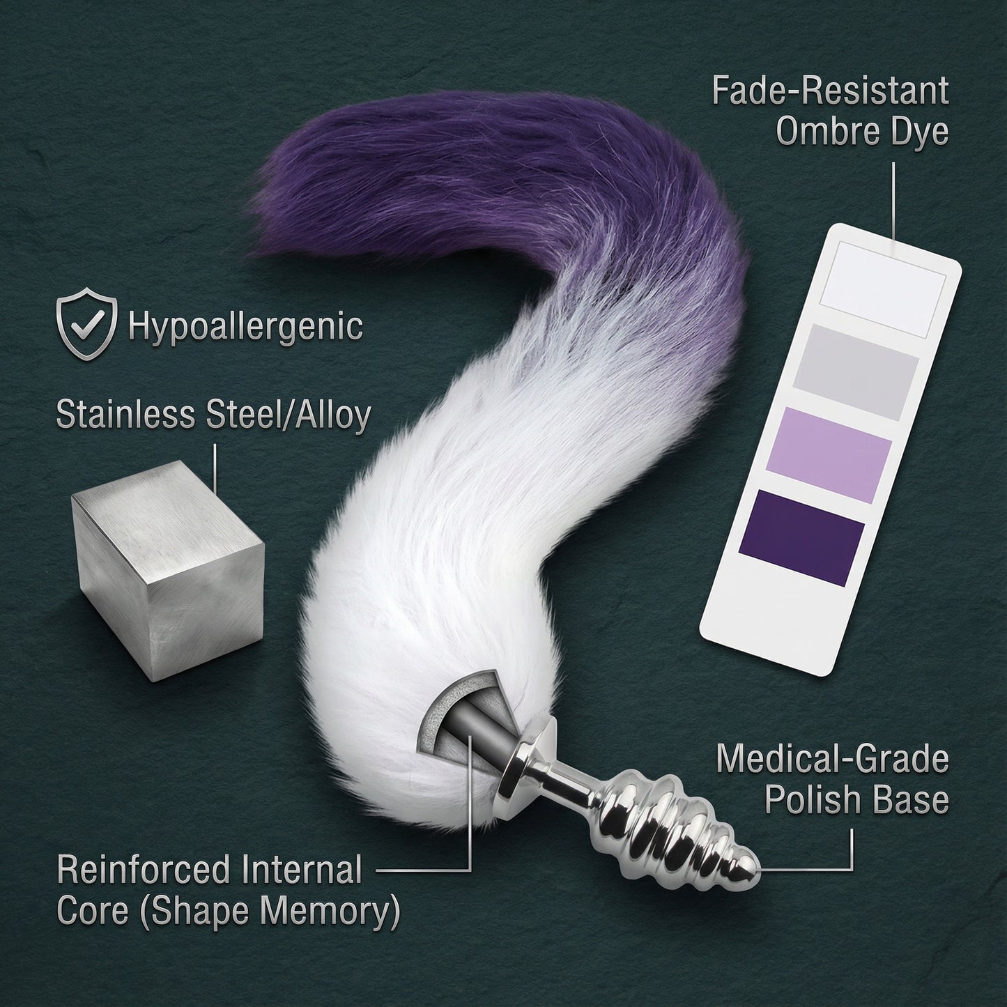 Smooth Long Fox Tail Flirting butt plug - image 5