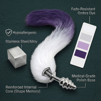 Smooth Long Fox Tail Flirting butt plug - image 5
