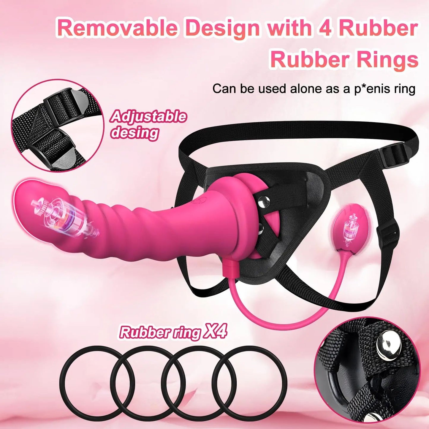 App-Controlled Strapless Strap-On with Anal Plug - image 1