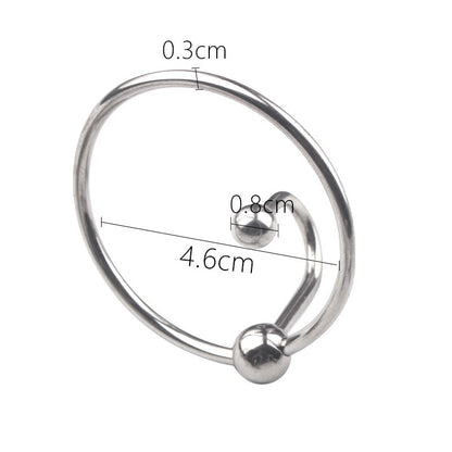 Sperm Stopper with Frenum Ball Penis Plug - 4.6cm - image 4