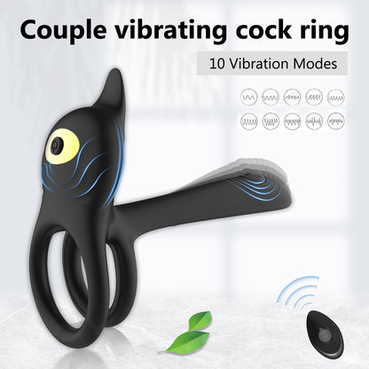Vibrating Cock Ring Anal Plug G Spot Massager with Remote - image 3