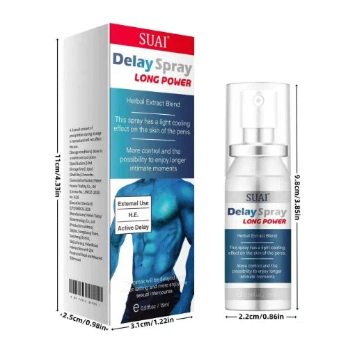 Delay Spray External Use Anti Premature Ejaculation Prolong 60 Minutes Lasting Sex - image 5