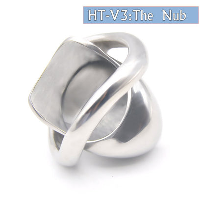HT-V3: The Nub Metal Chastity Cage - image 0