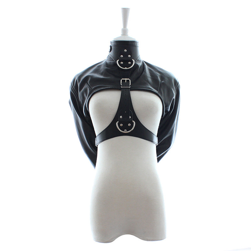 PU Leather Straitjacket Restraint Bondage Fetish Harness - image 7