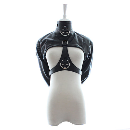 PU Leather Straitjacket Restraint Bondage Fetish Harness - image 7